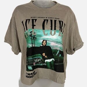 Ice Cube Cropped Graphic Tee By Merch Traffic - NWOT